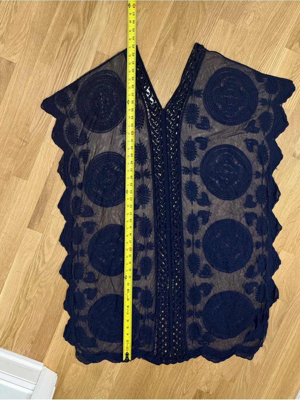 India Boutique Bohemian Lace Beach Cover-Up / Kaftan kaftan - Picture 5 of 6